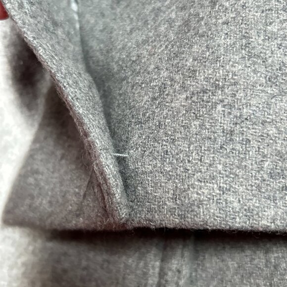 Gently Loved DKNY Women's Size 0 Double-Breasted gray Peacoat Zip Pockets READ - Picture 14 of 16